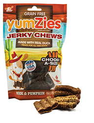 YUMZIES GRAIN FREE JERKY CHEWS FOR DOGS