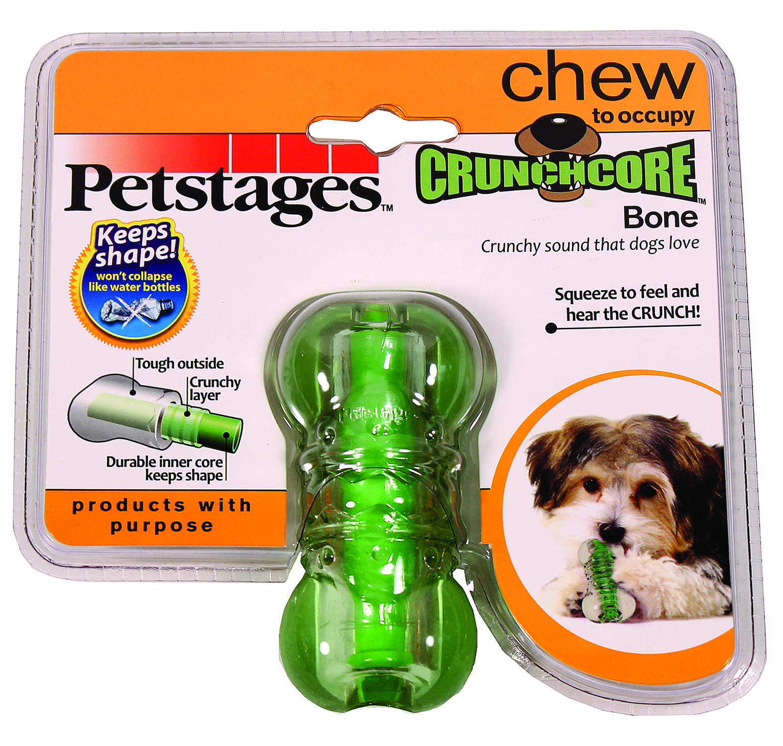 CRUNCHCORE BONE DOG CHEW TOY