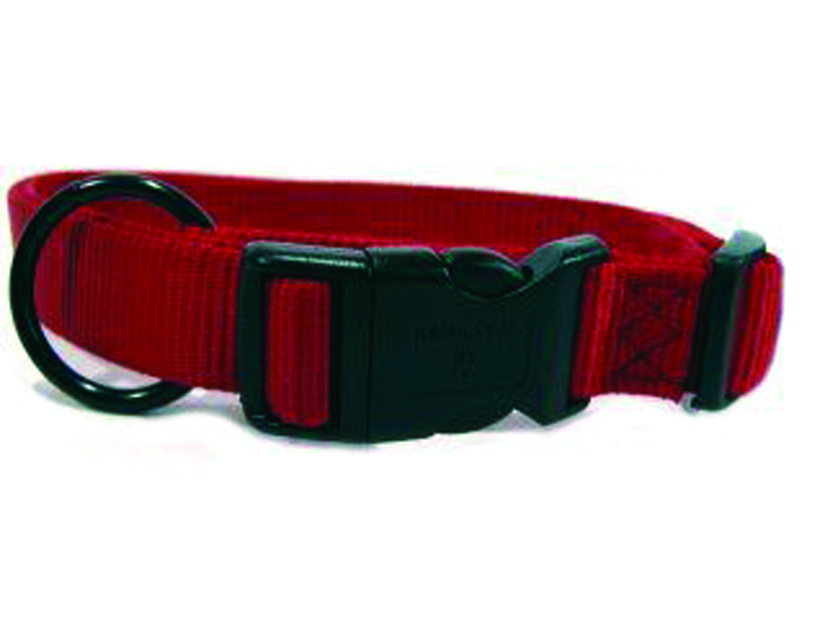Fits All Adjustable Nylon Collar - Red 18-26