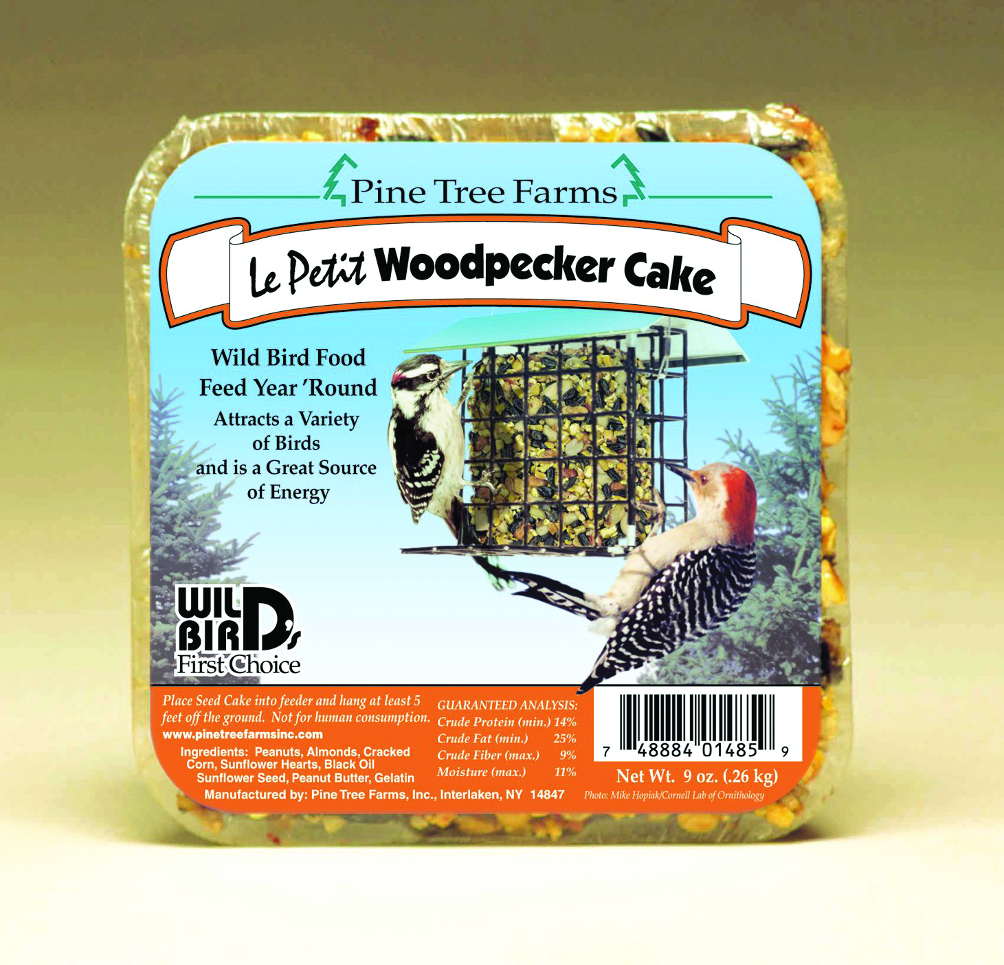 Le Petit Woodpecker Seed Cake - 9 oz.