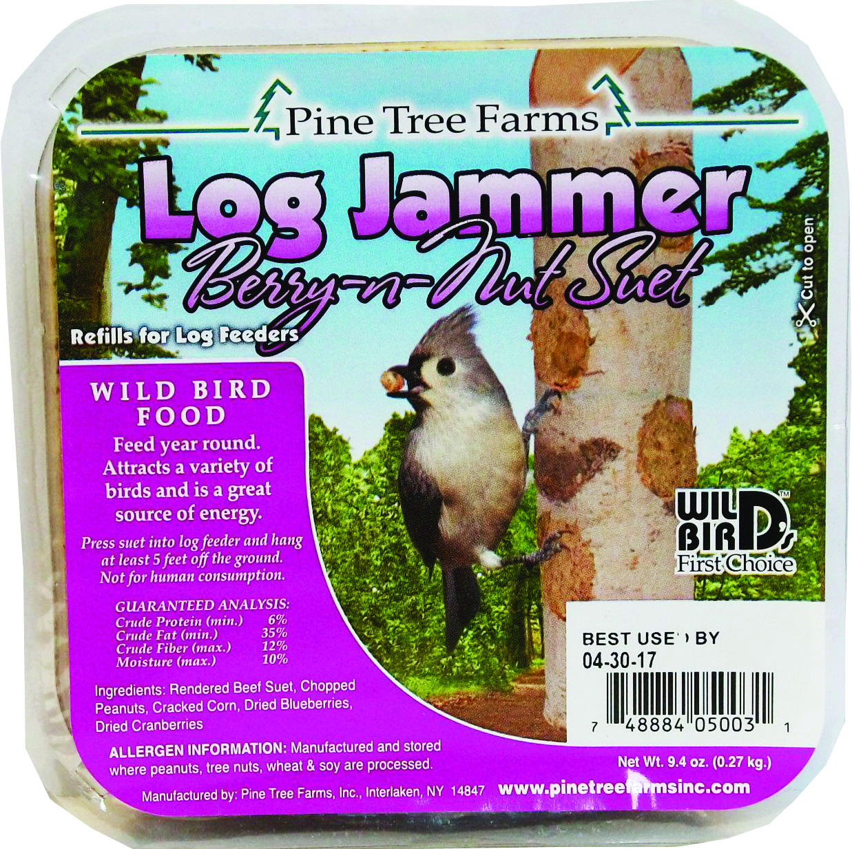 Log Jammer Berry-N-Nut Suet