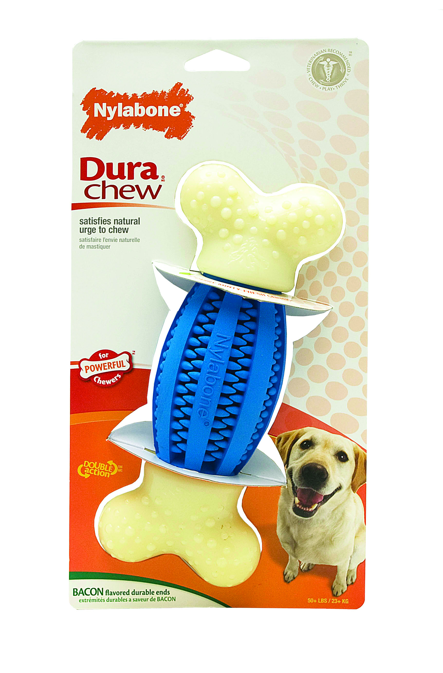 Double Action Dog Dental Chew - Football