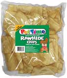 Tasty Peanut Butter Basted Rawhide Chips - 2lbs.